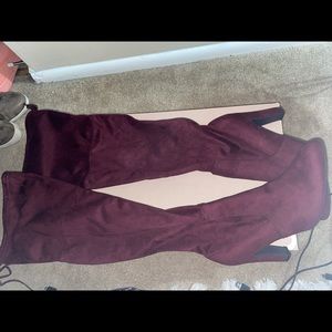 Brand new Burgundy heeled boot